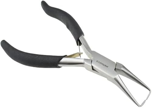 MAQNSCO New Hair Extensions Kit & Hair Extension Tool Plier for Micro Link, Micro Ring, Feather Extension, Beads Opener & Removal Tool Kit