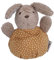 Sterntaler Baby Unisex Knuddelsäckchen Knuddelsäckchen Hase Happy - Greifling, Wärmekissen, Schmusetuch - hellbraun, Rost