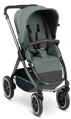 ABC Design Kinderwagen Samba – Kompakter All-Terrain Kinderwagen für Babys & Kleinkinder – inkl. Buggy Sportsitz, Luftkammerräder & höhenverstellbarer Schieber – Babywanne optional (aloe)