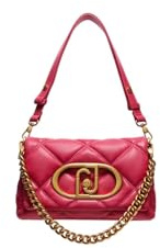 LIU JO Borsa a tracolla comoda, versatile e capiente, dal tessuto trapuntato matelassé, con chiusura con patta calamita. Presenta tasche interne di cui una con zip. Dispone di due tracolle, una a cate