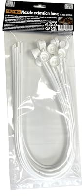 BRUNOX Hohlraumsonde, Weiß, 12 Stück zu 60 cm, Nylon, Pump Sprayer mit 3-Strahl Rundumdüse