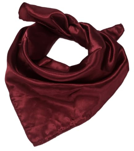 1 Stück 50x50cm Damen Seidenschal,Kleines Quadratischer Halstuch Einfarbiger Weicher Seidentuch,Satin Seidentuch Stola Seidenkopftuch Vintage Schal Elegante Silk Scarf Geschenk für Frauen,Grün