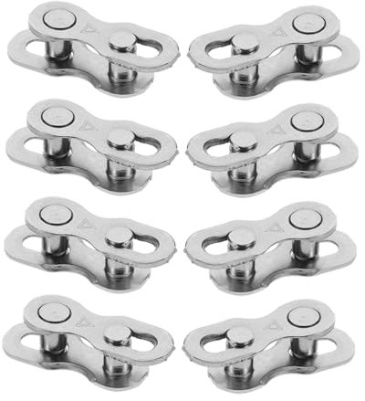 Yardwe 8pairs Quick Release Chain Buckles for Bikes Road Mountain Bike Chain Links Joint Quick Release Bicycle Repair Tool