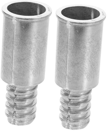 UTHCLO Metal Threaded Extension Pole Tips 20.4mm Aluminum Alloy 2pcs Replacement Handle Threaded Ends for Metal Rod Broom Mop Brush Attachments Suitable for Cleaning Tools