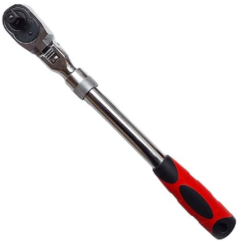 Llaves Fijas, Llaves Inglesas Llave de trinquete de cabeza flexible de 72 dientes, llave extensible Uso apto para herramienta de reparación de automóviles, llave de tubo telescópica, liberación rápida