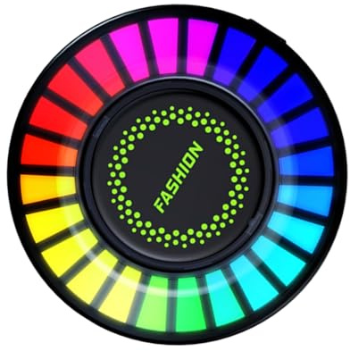 MUELODSIC Difusor De Aroma Para Coche Luces Led Rgb, Ambientador Clip Para Ventilación, Lámpara De Aromaterapia Automática, Iluminación Ambiental Sonora, Accesorios Interiores Para Automóvil