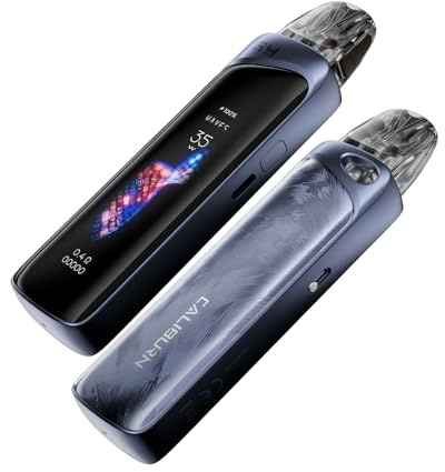 For Uwell CALIBURN G4 Pro Kit Batería 1800mAh 35 W (Azul Tinta) cápsula de 3 ML Cartucho Caliburn GPP 0,4 Ω/0,6 Ω MTL/RDL Vape Compatible pero excluye Caliburn G3 Pod Original - No Nicotine