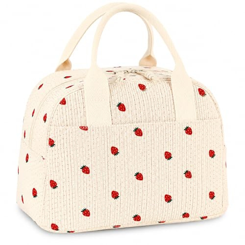 WENRENMK Borsa Porta Pranzo, Borsa Frigo Piccola da 10 Litri con Foglio di Alluminio Isolante, Borsa Termica Porta Pranzo Unisex Pieghevole per il Pranzo All'aperto, Ufficio, Picnic, Scuola