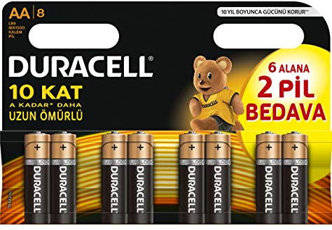 Duracell AA x 2 Packets (8pcs)