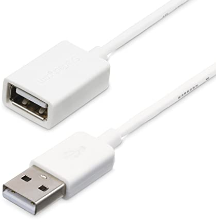 StarTech.com Cavo prolunga USB 2.0 da A ad A, Cavo Extender USB2.0 Maschio / Femmina da 3m, Bianco
