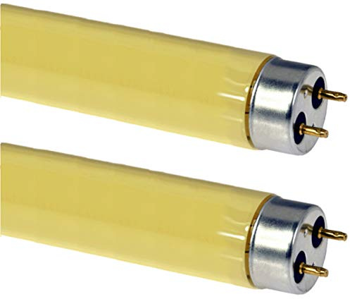 GoodBulb 32-Watt Screen Room Gold Fluorescent Tubes T8 Shape G13 Base Gold Light Color Screening Rooms for Print Pack of 2 Bulbs