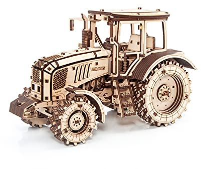 EWA Eco-Wood-Art - Tractor BELARUS-2022 - Rompecabezas mecánico 3D de Madera - Rompecabezas para Adultos y Adolescentes - Montaje sin Pegamento - 342 Piezas