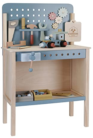 Little Dutch 7079 FSC Holz Spielwerkbank mit Werkzeug