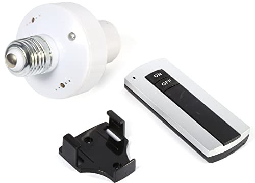 Douille D'ampoule Télécommandée, Vis E27, Ampoules sans Fil, Lampe Télécommandée, Porte-ampoule, Capuchon, Interrupteur 220V