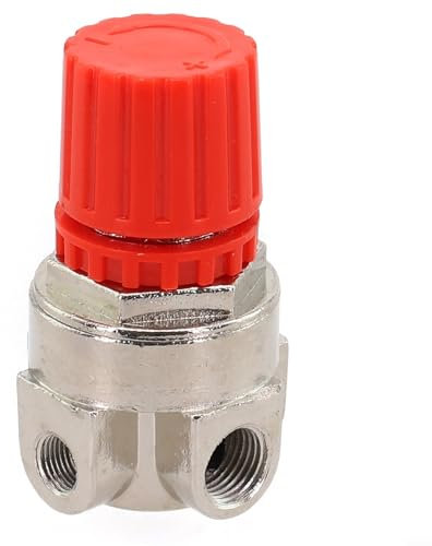 Valvola del compressore a pistone, Valvola di regolazione della pressione di uscita, Alta precisione 3 fori Valvola di regolazione della valvola di regolazione Accessori per compressore d'aria