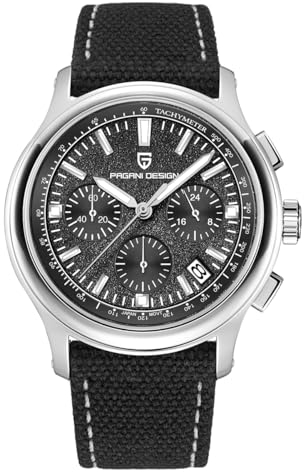 Pagani Design-Herrenarmbanduhr - Hochwertiger, wasserdichter, leuchtender Zeitmesser mit Datumsanzeige (schwarz)