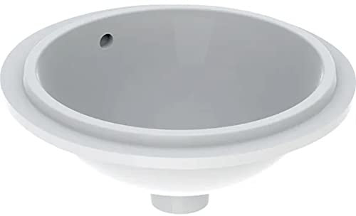 Geberit - Lavabo - Lavabo da incasso dal fondo Geberit VARIFORM rotondo Ø39 cm senza foro per rubinetteria - Geberit