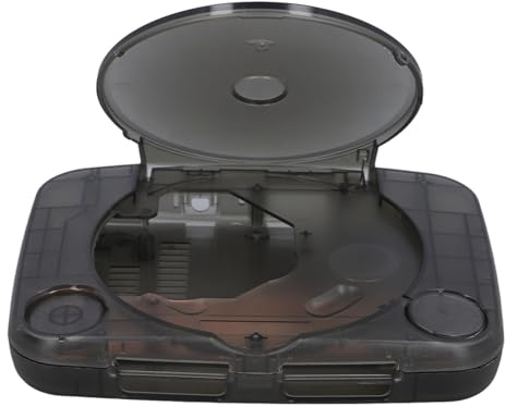 Konsolen-Ersatzgehäuse, für SCPH 001, SCPH 101, SCPH 102, SCPH 103, Alle Versionen, für , Durchscheinendes Retro-Konsolengehäuse (Transparentes Schwarz)