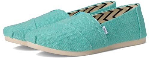 Toms Alpargata Classic, Espadrillas dam, Aqua Heritage Canvas, 38.5 EU