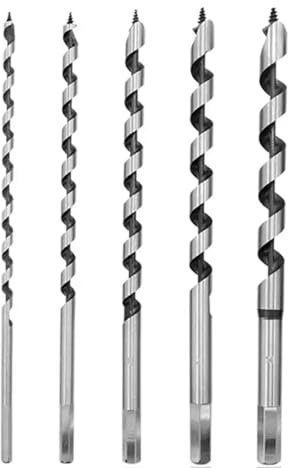 Schlangenbohrer-Set, extra lange Verlängerung, Spiraldrehung, Brad Point für Holz, tiefe Löcher, harter und weicher Kunststoff, Sechskantschaft, Holzbearbeitung