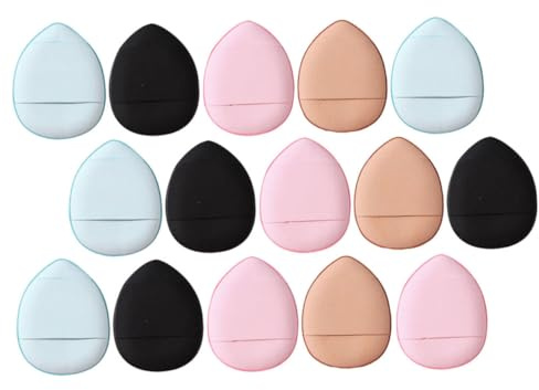 VALICLUD 15 Stück Puff Make Up Puff Mini Finger Puff Makeup Kleiner Beauty Schwamm Mini Finger Puderquaste Make Up Schwämme Beauty Puff Mini Sponge Blending Hydrophil