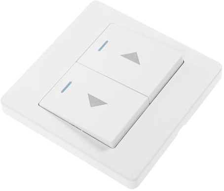 NUOBESTY Wall-mounted Garage Door Push Button Switch Panel Universal Two-gang Single Control Reset Switch for Garage Curtain and Industrial Doors