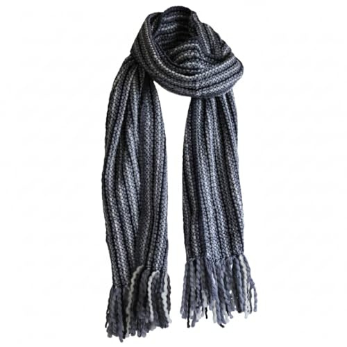Tumia LAC Bufanda de Lana 100% Lujosa, XXL, Cálida y Suave, Tejida a Mano, Unisex, Accesorio de Invierno 230 cm