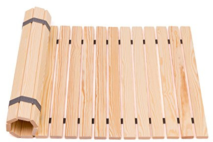 Pinetta Grille de Sol en Bois pour Sauna/Salle de Bains - Pin, 60x100 cm