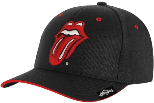 Rolling Stones Men's Classic Tongue Baseball Cap Adjustable Black