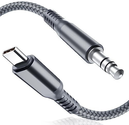 Basesailor iPhone 16 16e 15 Aux Kabel,USB C Aux Kabel 1.2M,Typ C zu 3.5mm Stecker Klinke Audio Adapter für Apple 15 Pro Max,Samsung Galaxy S25 S24 S23 Plus Ultra A55 A54,Tab S9 S10,iPad 10 Pro Air 4 5