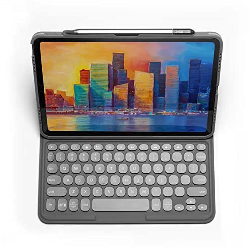 Teclado inalámbrico ZAGG Pro Keys y estuche desmontable con portalápices Compatible con Apple iPad Pro de 11 pulgadas, duradero, retroiluminado, QWERTY inglés británico, negro