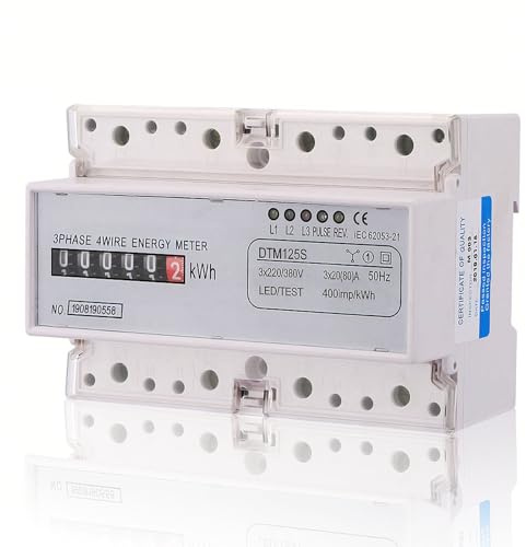 Contatore di energia elettrica Consumo di energia Contatore di potenza elettrica digitale Contatore KWh trifase 20-80A 220/380V