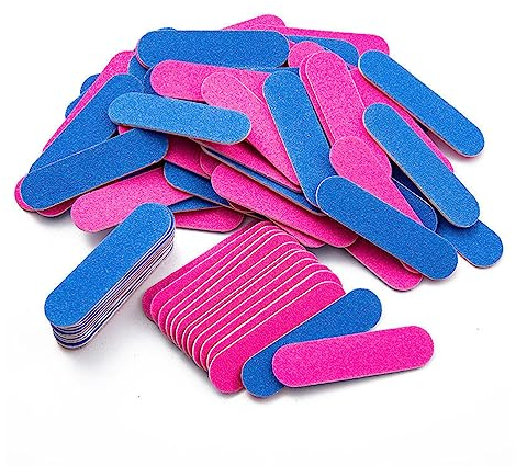 LJFEA 20 Stück Doppelseitige Einweg Nagelfeile polierfeile fingernägel neonail pfeile Zwei Größen