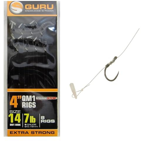 Guru QM1 Speed Stop Hair Rigs mit Widerhaken, 10,2 cm
