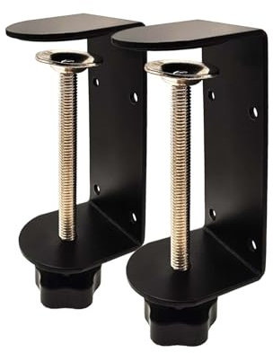 Jhanw Morsetto a C da 7,6 cm con quattro piccoli fori nella parte posteriore, confezione da 2 morsetti regolabili a C per gamma da 0,9 a 8,6 cm, morsetto versatile per freno, assemblaggio di parti,