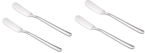 TOPBATHY 4pièces Couteaux à Beurre Acier Épandeurs De Confiture Pour Gâteaux Et Pâtisseries Outils De Cuisine