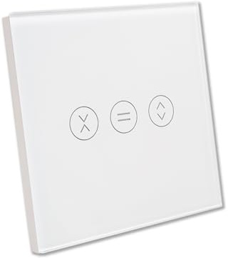 LED ATOMANT Interruptor Cristal Zigbee para Persiana App Smart Life/Tuya | Compatible con Alexa y Google Assistant