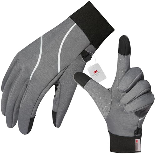 Origem guantes térmicos hombre mujer, 3M Thinsulate guantes moto invierno,guantes de ciclismo a prueba de agua,antideslizante pantalla táctil guantes con caliente forro para correr,conducir,senderismo
