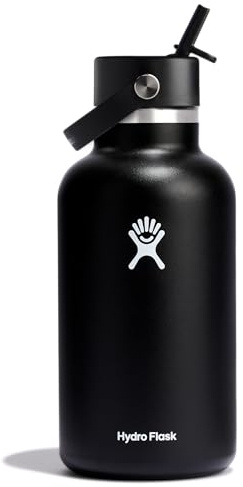 Hydro Flask 1,8 l breiter Flex-Trinkhalmdeckel, schwarz