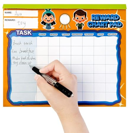 Nybhyjka Tablero De Recompensas para Niños,Magnético De Pegatinas Educativas para Motivación | Material Educativo para El Hogar Seguimiento De Tareas Y Hábitos Positivos