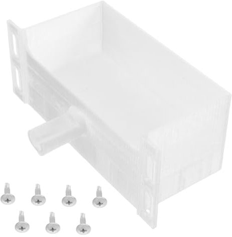DIYEAH Bandeja Exterior con Desagüe para Aire Acondicionado Adecuado para Celebracion Verano, Soporte Resistente para Condensados y Agua del Aire Acondicionado