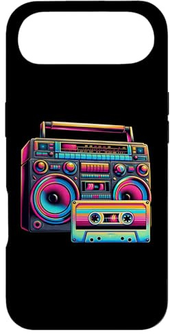 Boombox années 80 90 années 80 stéréo Mode années 80 thème rétro Coque pour iPhone Air