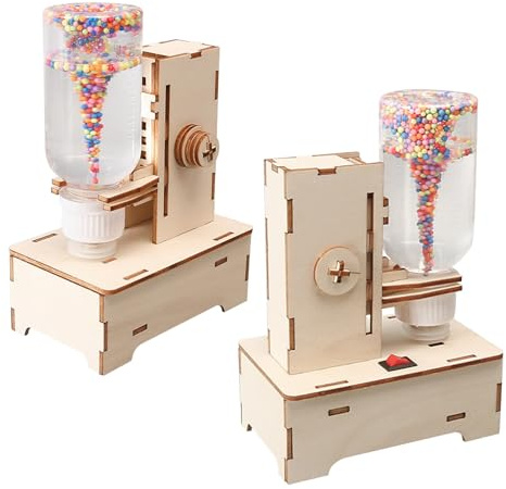 Mikinona Kit Científico Simulador de Tornados 2 Piezas para Juguete Educativo Stem de Física y Clima Recursos Didácticos para Aula y Experimentos Caseros