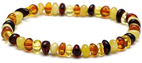 Bracelet d'ambre pour femme – 100 % ambre de la Baltique poli – Bracelet en ambre véritable – Bracelet pour femme