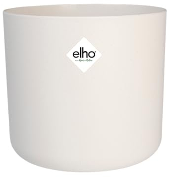 Elho B.for Soft Round 35 - Macetero por Interior - 100% Plástico Reciclado - Ø 34.5 x H 32.3 cm - Blanco/White