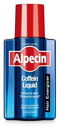 Alpecin Caffeine Liquid 1x 200 ml | Lozione anticaduta Uomo per la naturale crescita dei capelli | Per capelli forti e folti | Alpecin Lozione per capelli Uomo