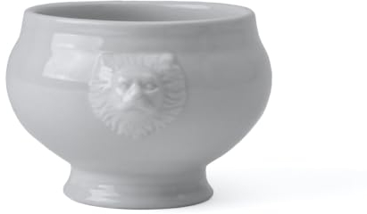 Holst Porzellan LK 045 SO - Terrina in porcellana con testa di leone, 0,45 l, 14,5 x 10,5 x 8,5 cm, 6 pezzi