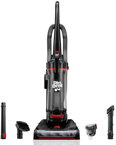 Dirt Devil Multi-Surface Total Pet+ Upright Bagless Vacuum Cleaner for Carpet and Hard Floor, with Pet Tool Kit, Powerful, Lightweight, Corded Vacuum Cleaners for Home Use