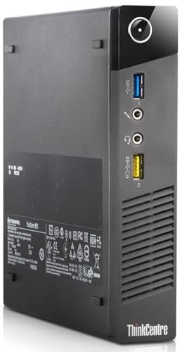 Lenovo ThinkCentre M73 Tiny PC Desktop-Computer, Core i7-4765T, 16 GB RAM, 240 GB SSD, Win 10 Pro Generaluberholt