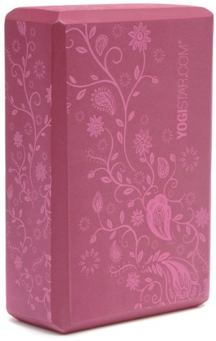 Yogistar 107496 Unisex Yogablock Indian Flower - Bordeaux ,